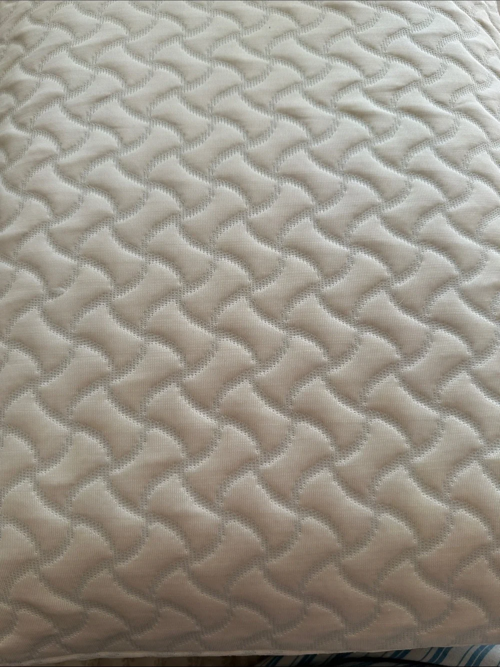 Temper-Pedicure White Quilted Pillow - Supportive Home Bedding